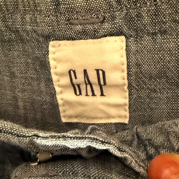 GAP Wide-Leg Chambray Pants, size 2 - Picture 3 of 4